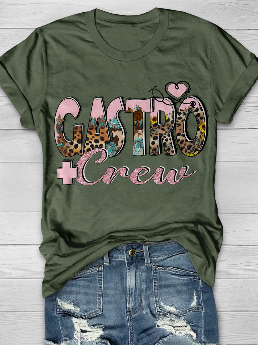 Gastro Crew Nurse Graphic T-shirts