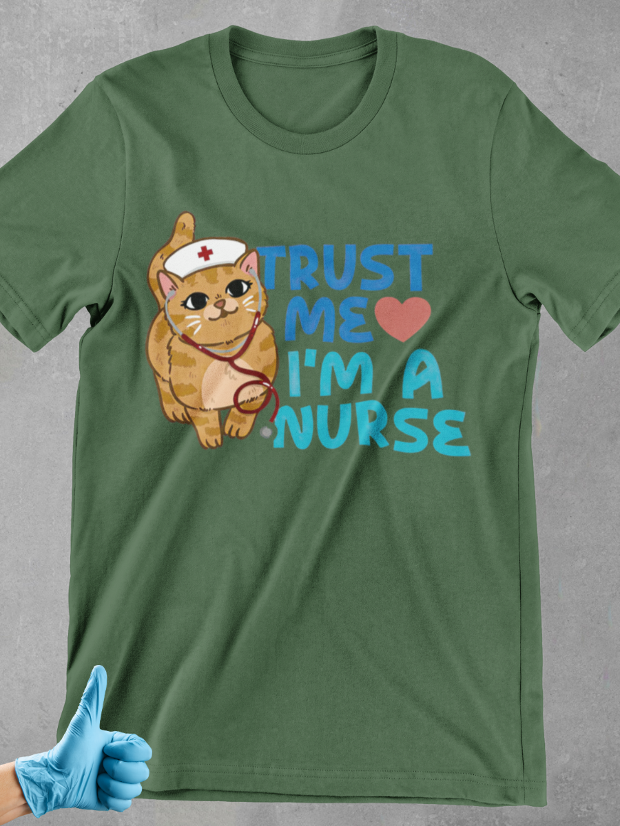 Trust Me I'm A Nurse Little Pussy Graphic T-shirt