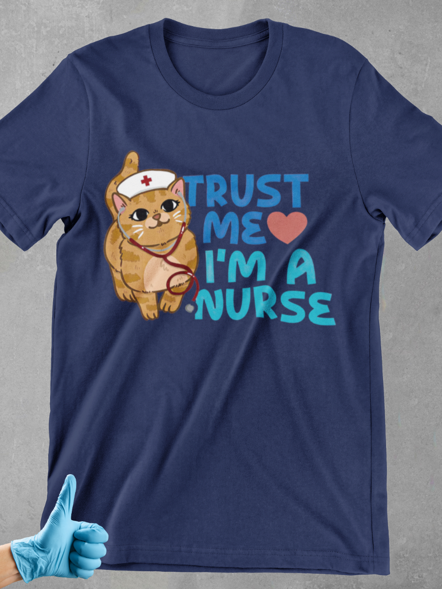 Trust Me I'm A Nurse Little Pussy Graphic T-shirt