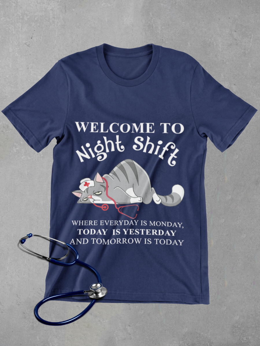 Night Shift Nurse Graphic T-shirt