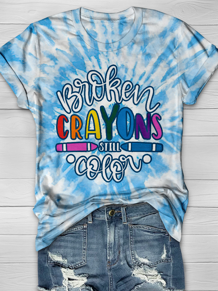 BROKEN CRAYONS STILL COLOR Full Print T-shirt
