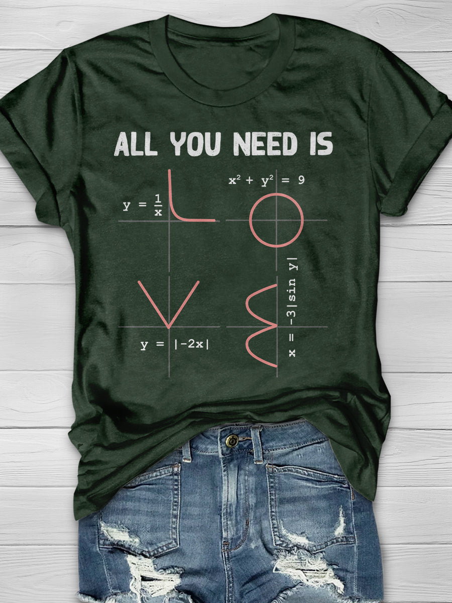 Math Engineer Physics Print Graphic T-shirts