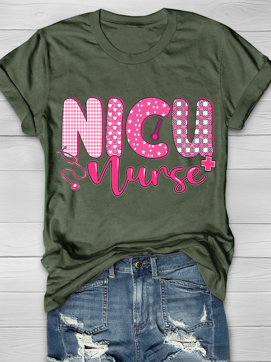 NICU Nurse Graphic T-shirts