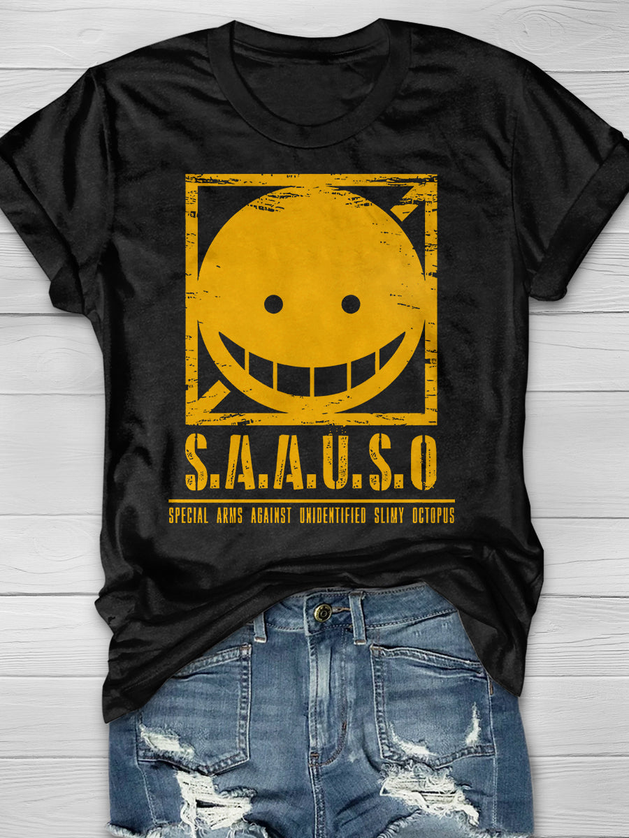 S.A.A.U.S.O Print Graphic T-shirts