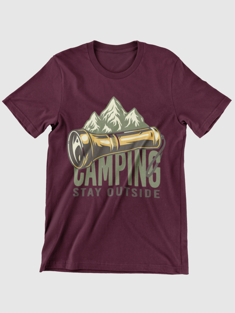 Camping Stay Outside Graphic T-shirt