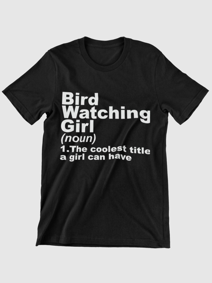 Bird Watching Girl Graphic T-shirt