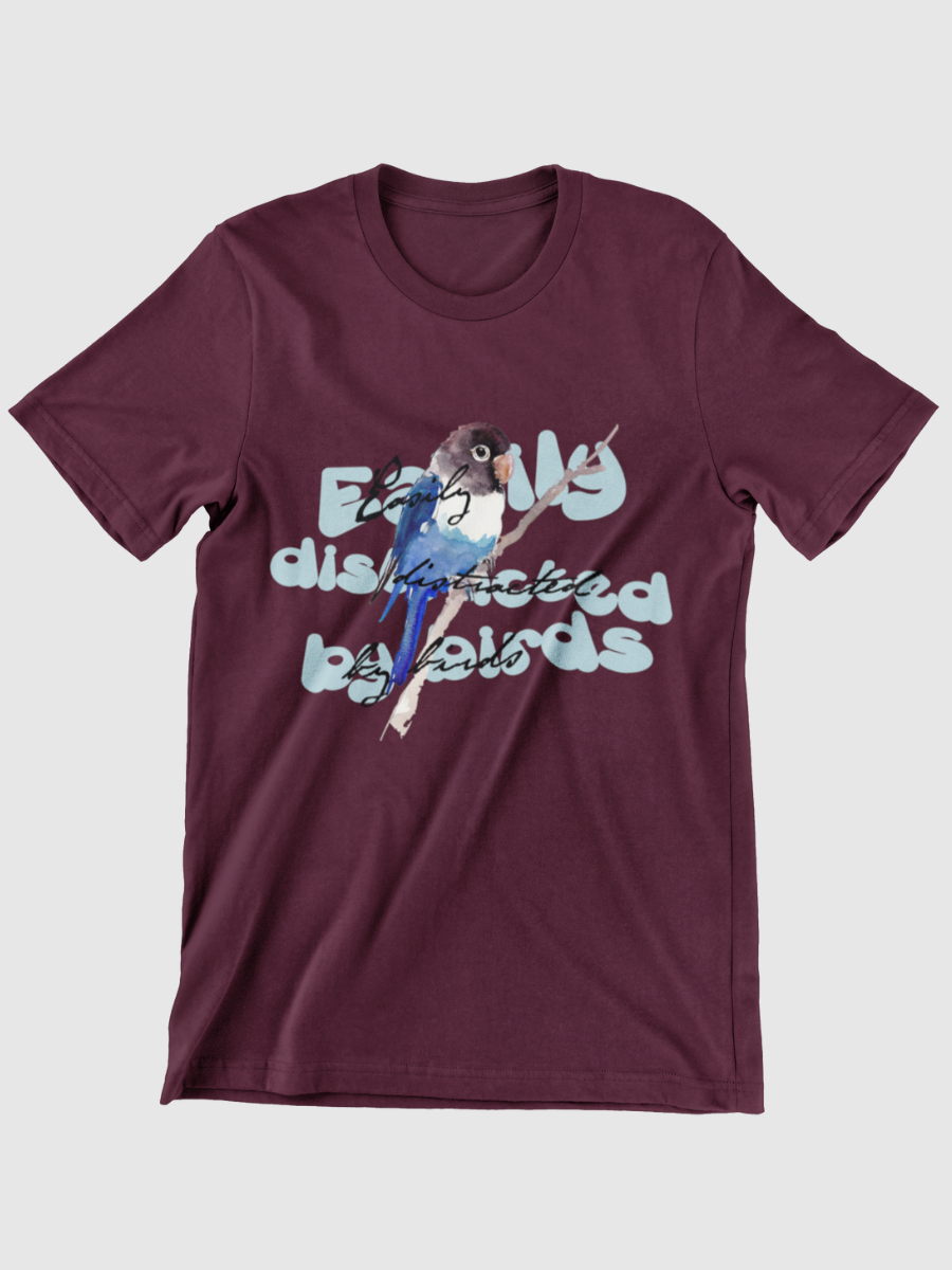Easily Distracted By Birds Graphic T-shirt