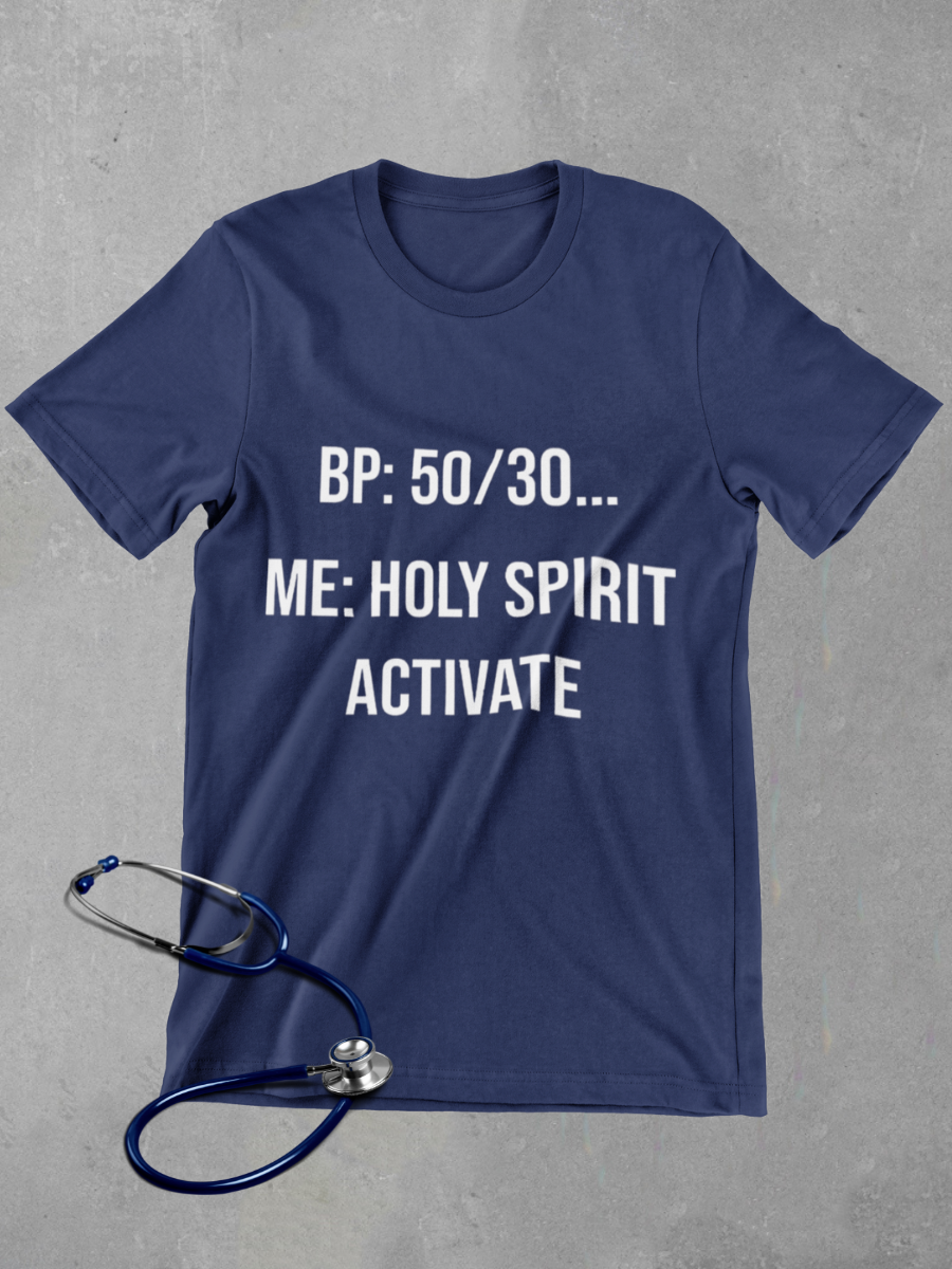 Holy Spirit Activate Nurse Graphic T-shirt