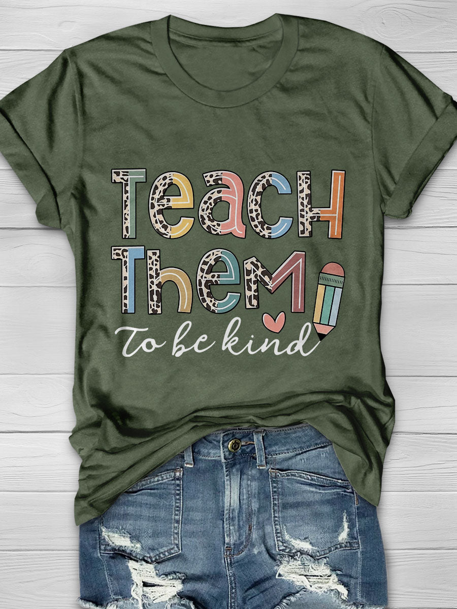 Back to School Print Graphic T-shirts