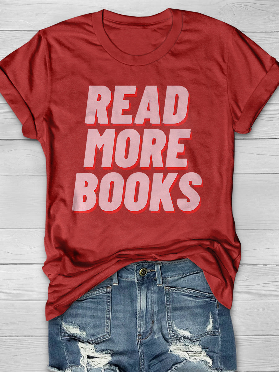 Read More Books Print Graphic T-shirts