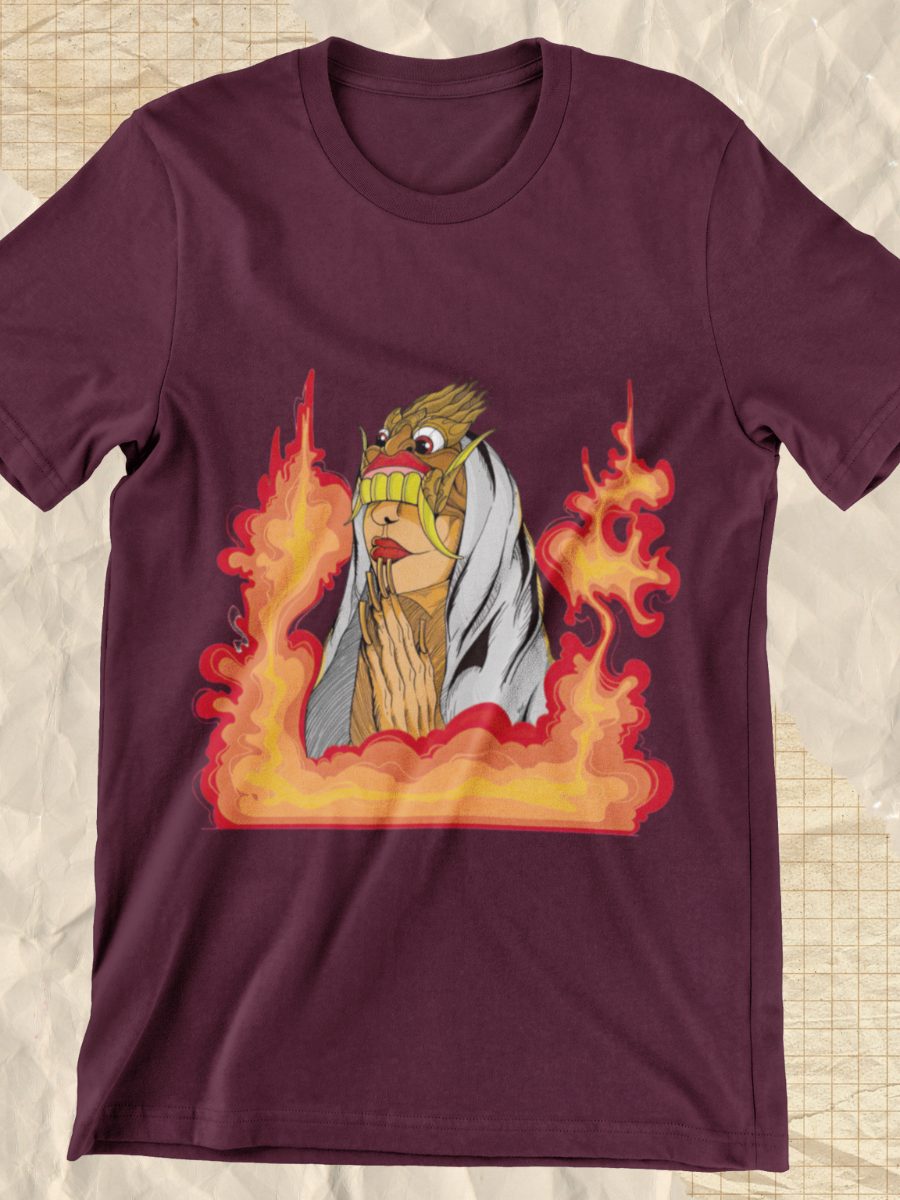 Dark Side Burning Witch Graphic T-shirt