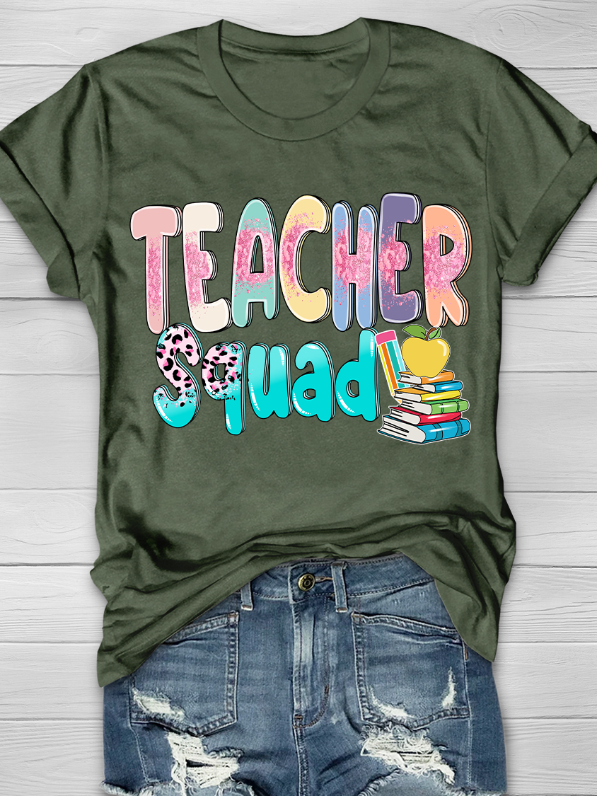 Teacher Squad Graphic T-shirts