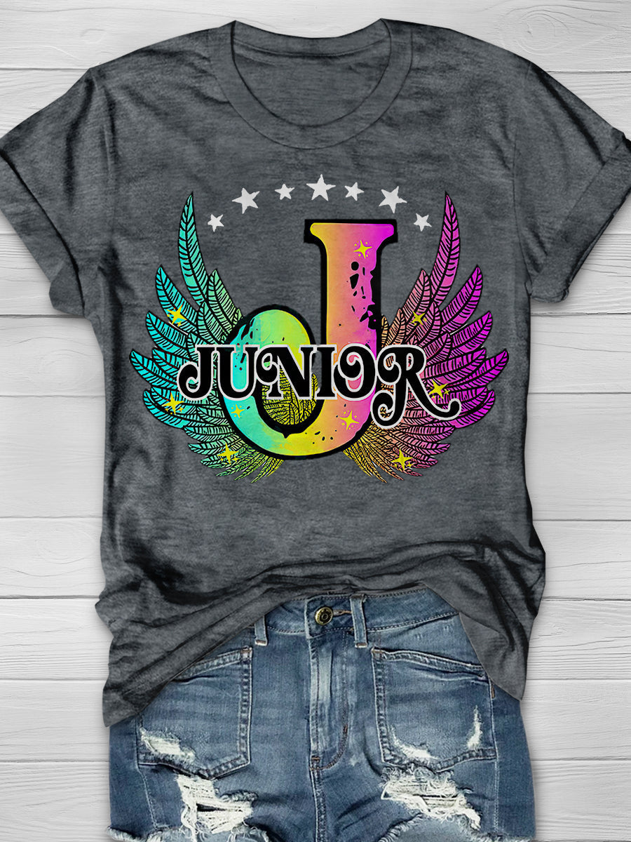 Junior Wings Print Graphic T-shirts