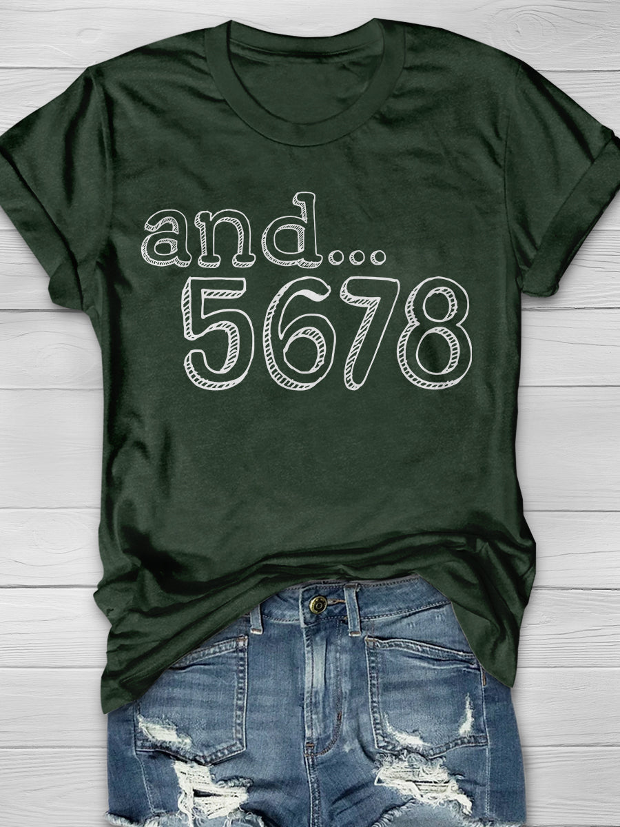 And... 5678 Print Graphic T-shirts