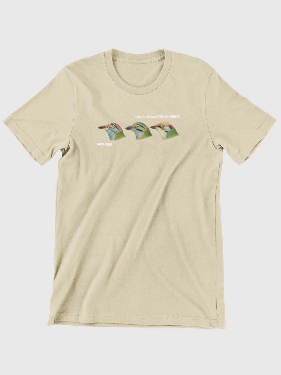 Moustached Barbet Birdwatching Graphic T-shirt