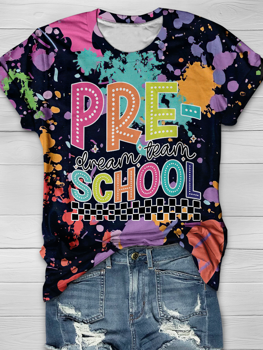 Pre-School Dream Team Print T-shirt