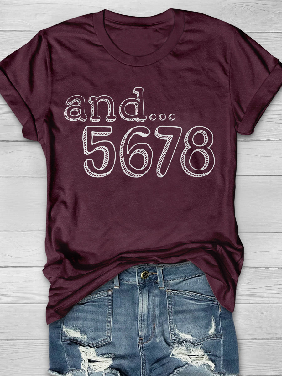 And... 5678 Print Graphic T-shirts
