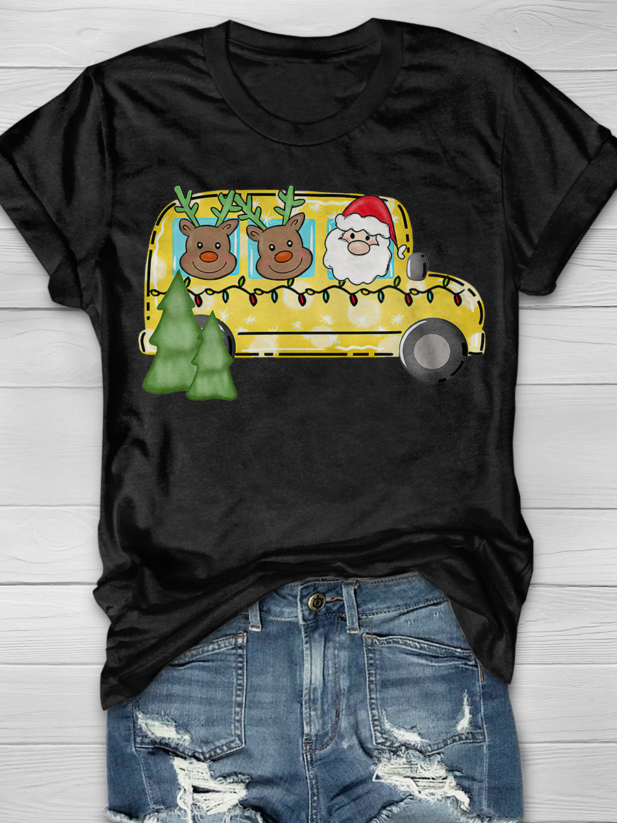 Christmas Teacher Print Graphic T-shirts