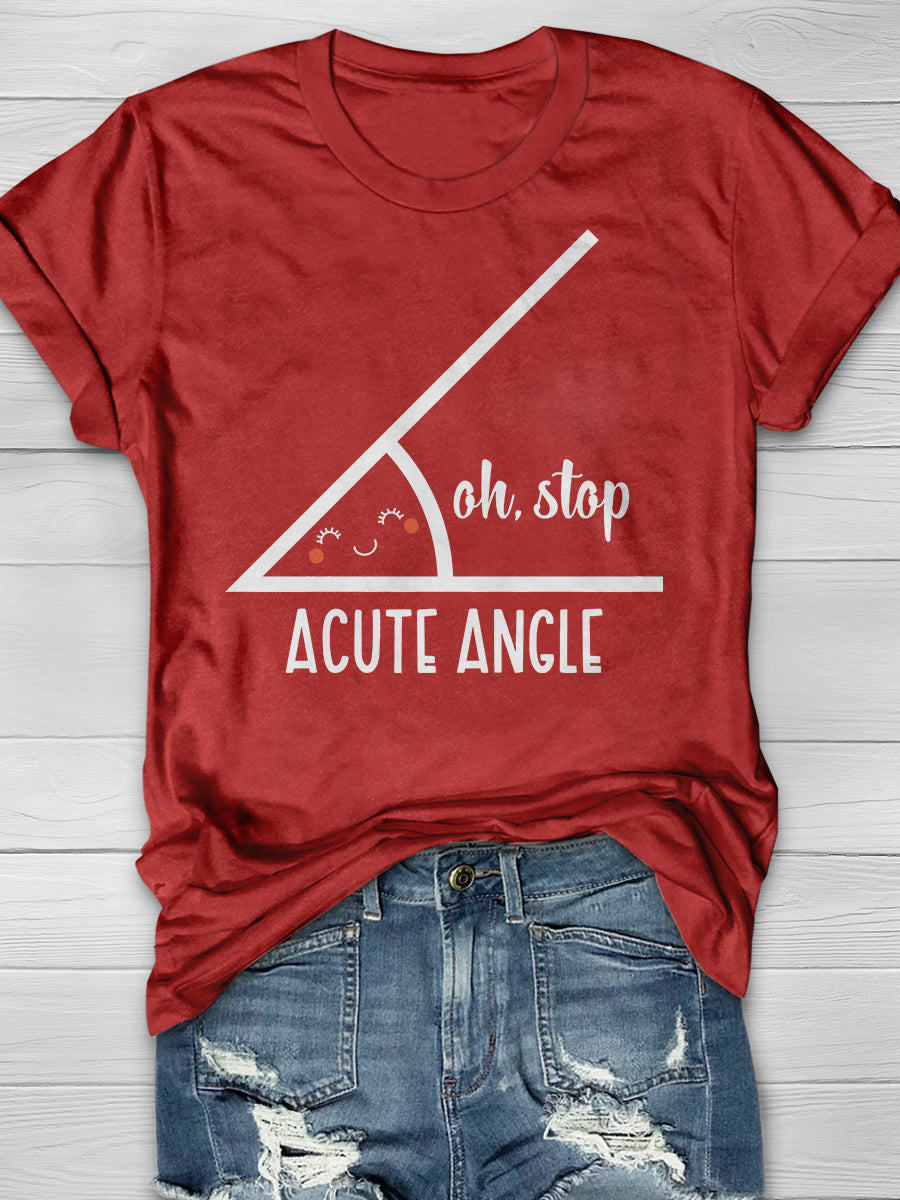 Math Teacher Print Graphic T-shirts