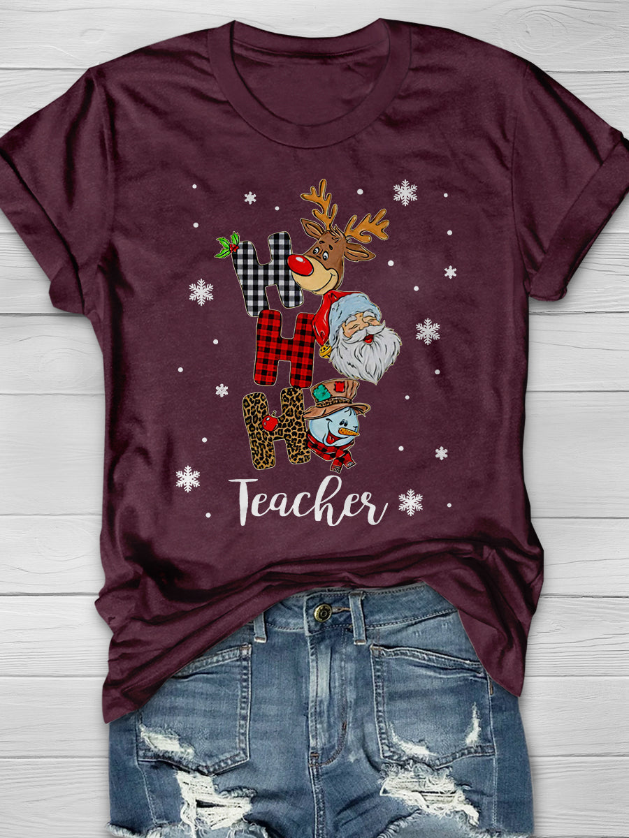 Teacher Print Graphic T-shirts