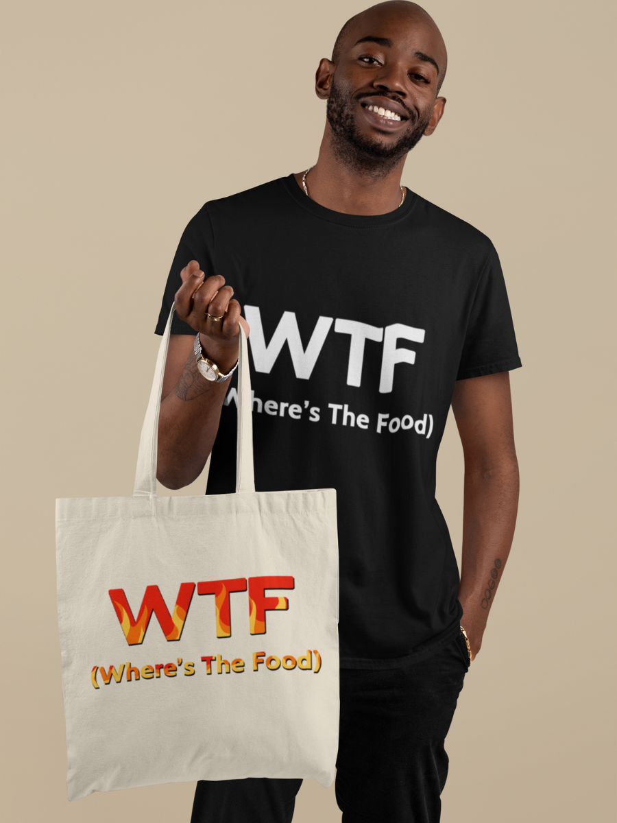 WTF Where's The Food Tote Bag
