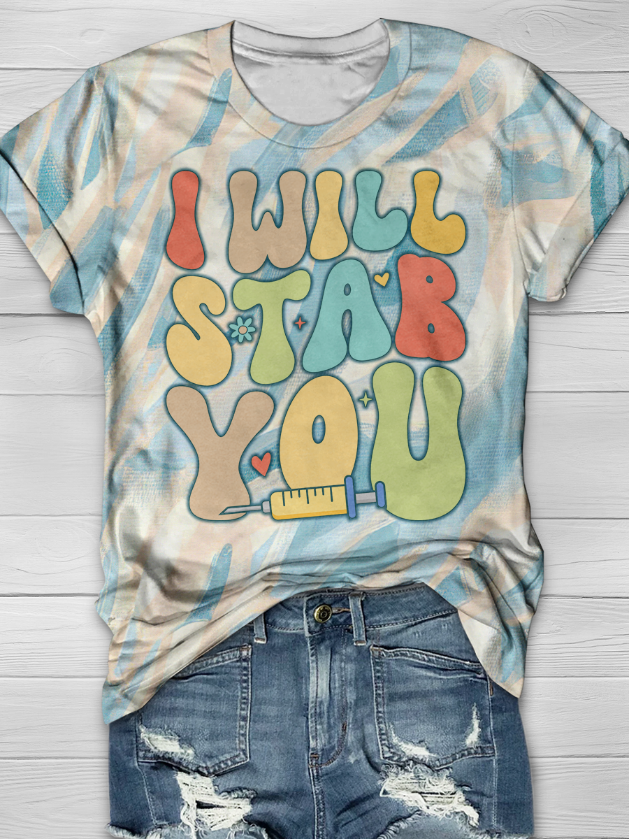 I Will Stab You Full Print T-shirts