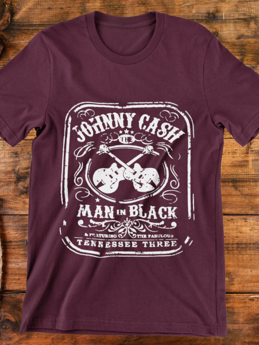 Johnny Cash Man Back Graphic T-shirt