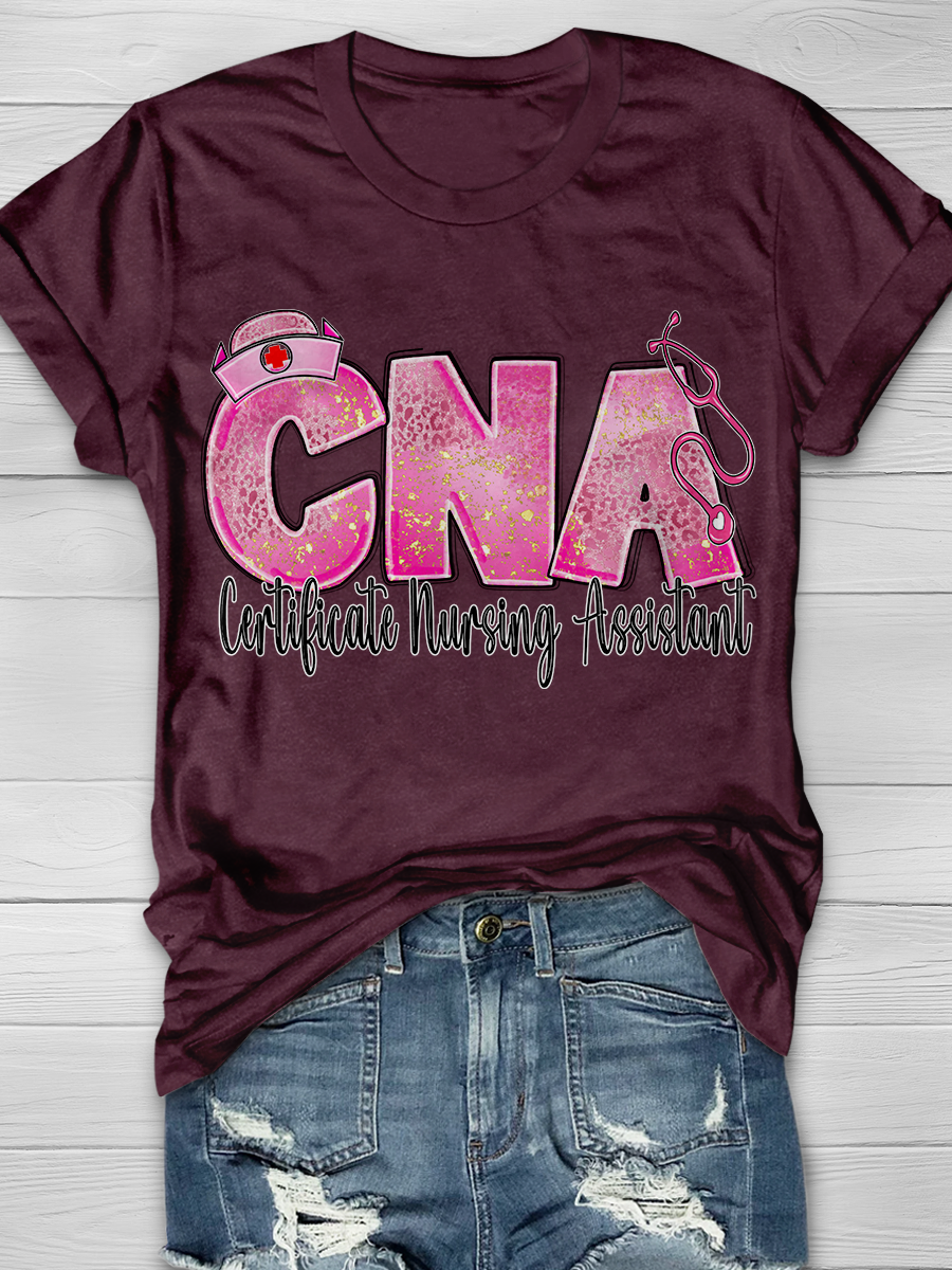 CNA Certified Nursing Assistant Career Graphic T-shirts