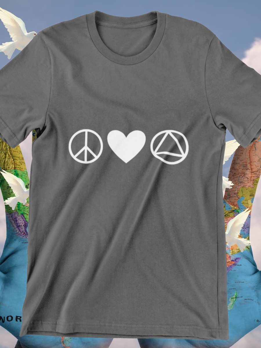 Peace Love AA Graphic T-shirts