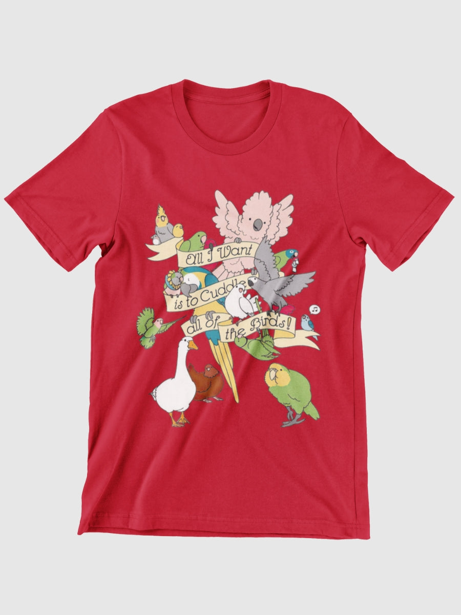 Cuddle All The Birds Graphic T-shirt
