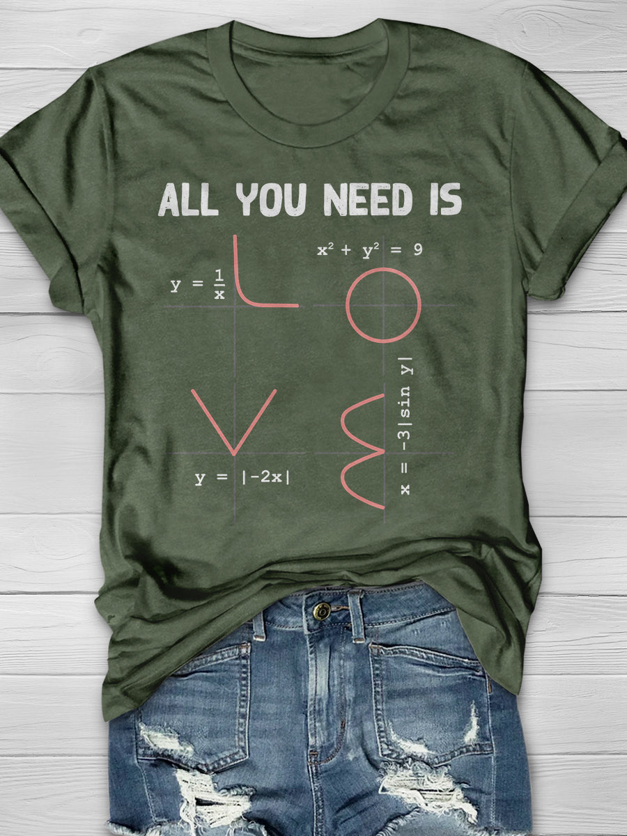 Math Engineer Physics Print Graphic T-shirts