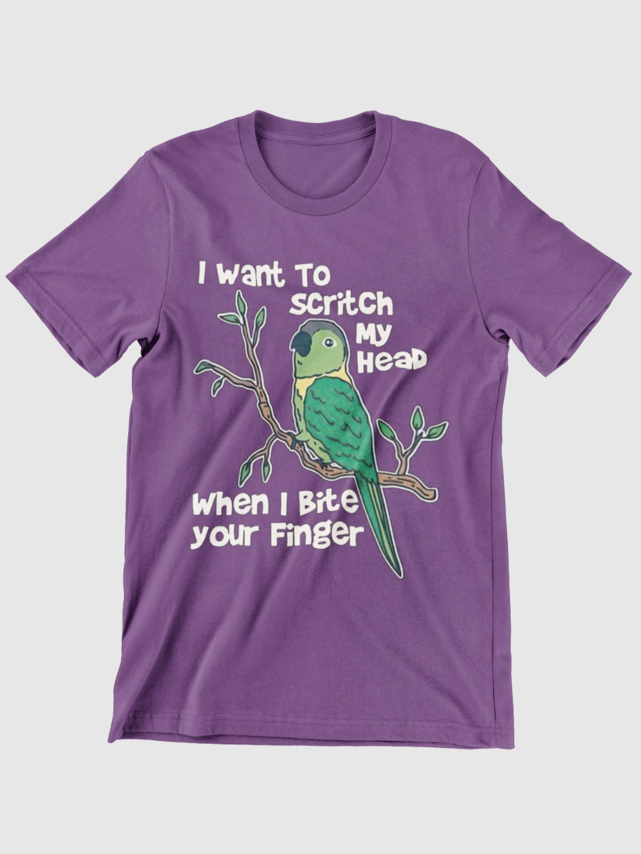 I Want To Scritch My Head When I Bite Your Finger Graphic T-shirt