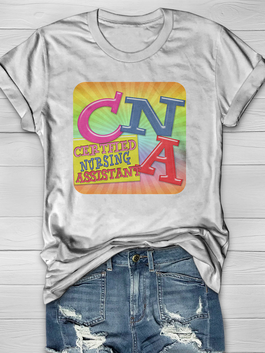 Certified Nursing Assistant Print Short Sleeve T-shirt