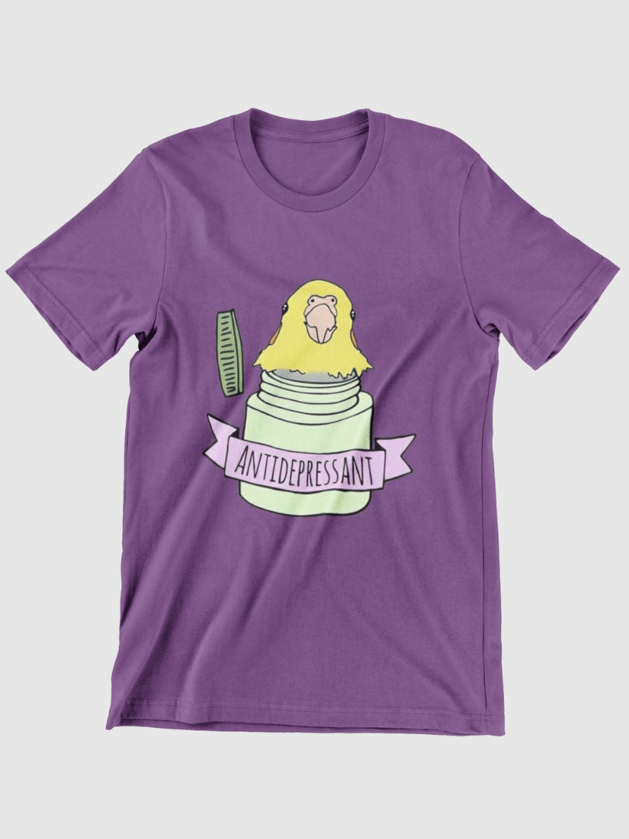 Antidepressant Bird Graphic T-shirt