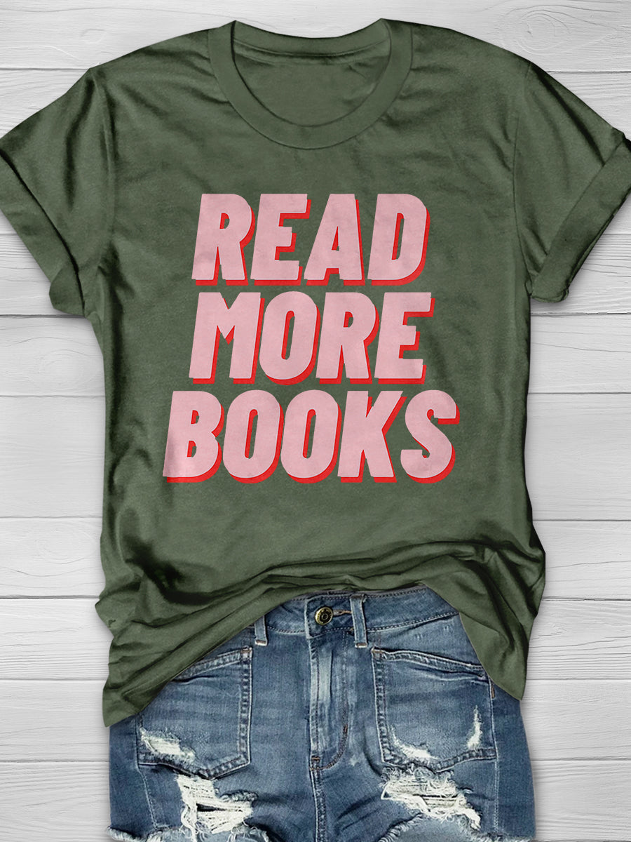 Read More Books Print Graphic T-shirts