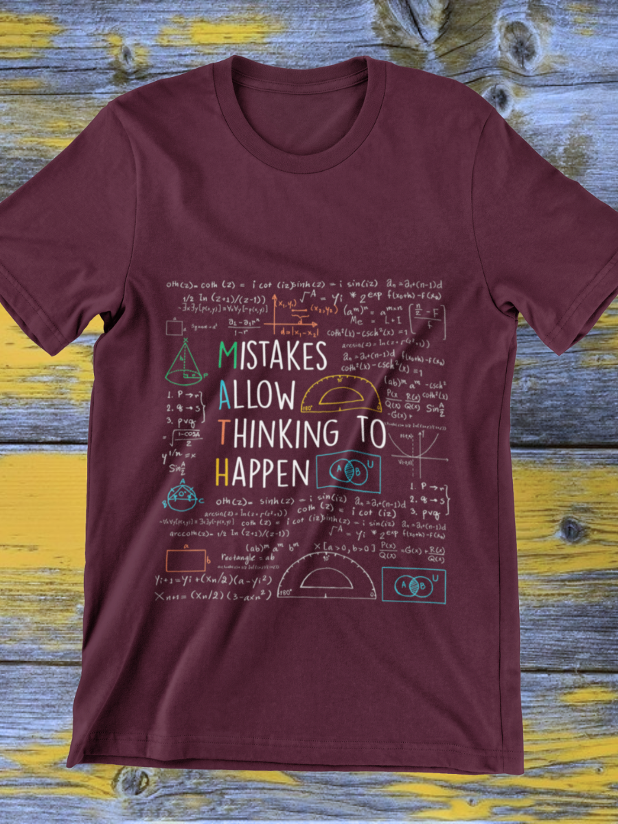 Mistakes Allow Thinking To Happen Graphic T-shirt