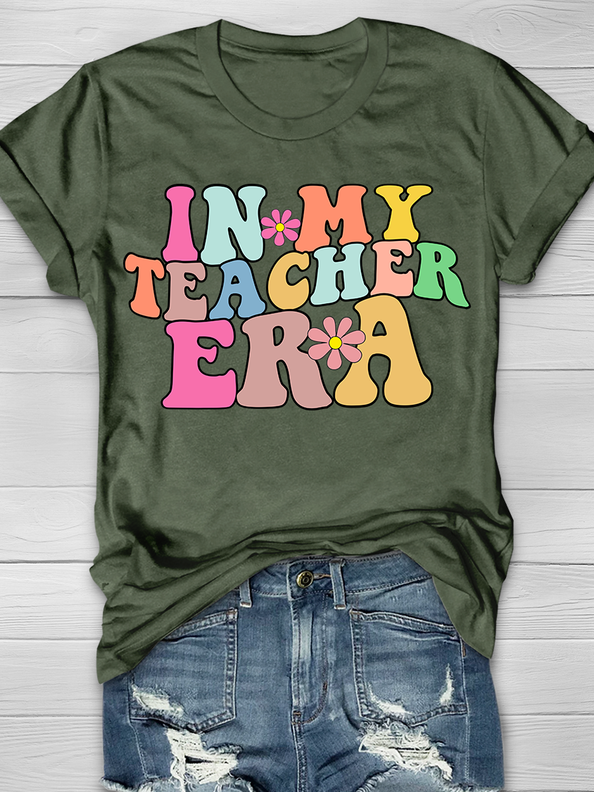 IN MY TEACHER ERA Graphic T-shirts