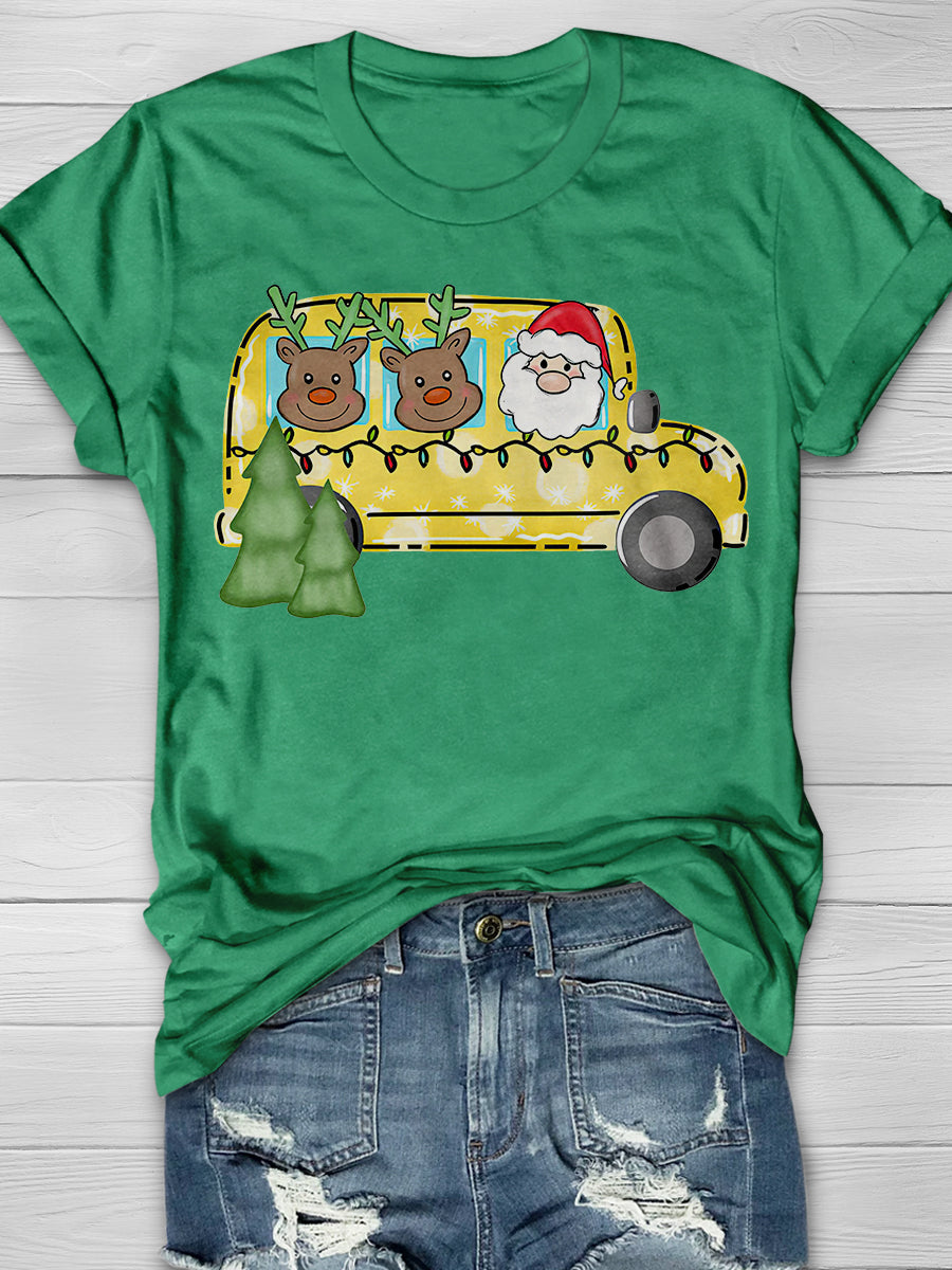 Christmas Teacher Print Graphic T-shirts
