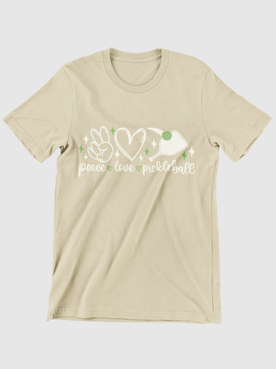 Pickleball Peace&Love Graphic T-shirt