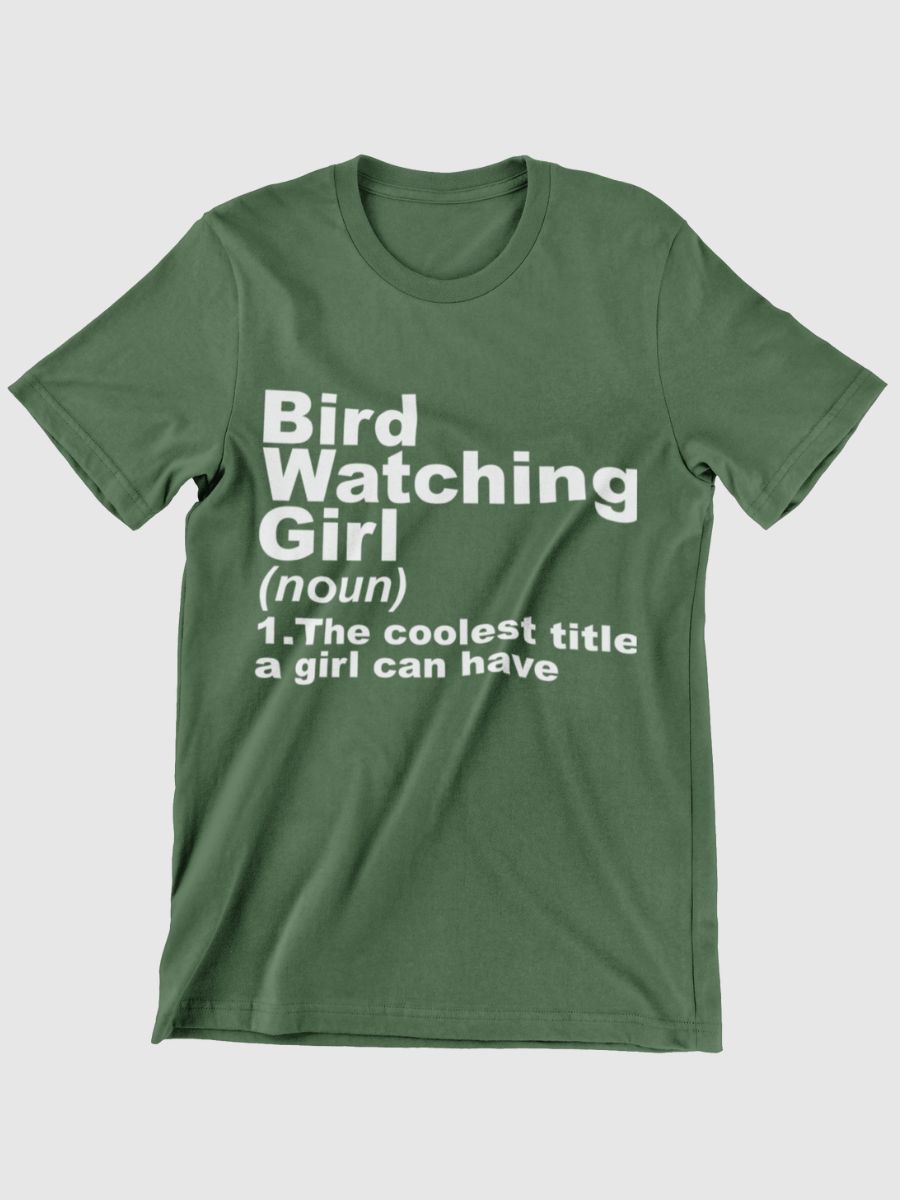 Bird Watching Girl Graphic T-shirt