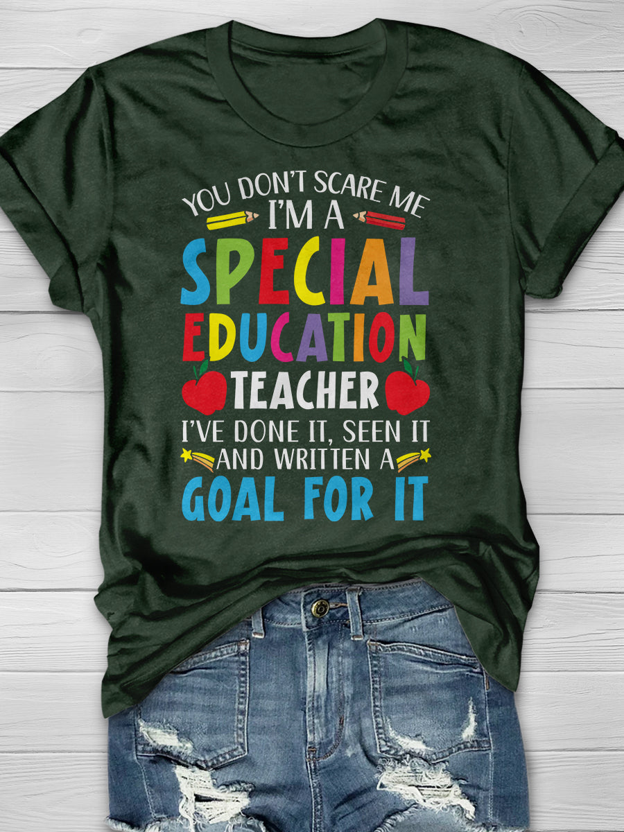 Special Education Teacher Print Graphic T-shirts