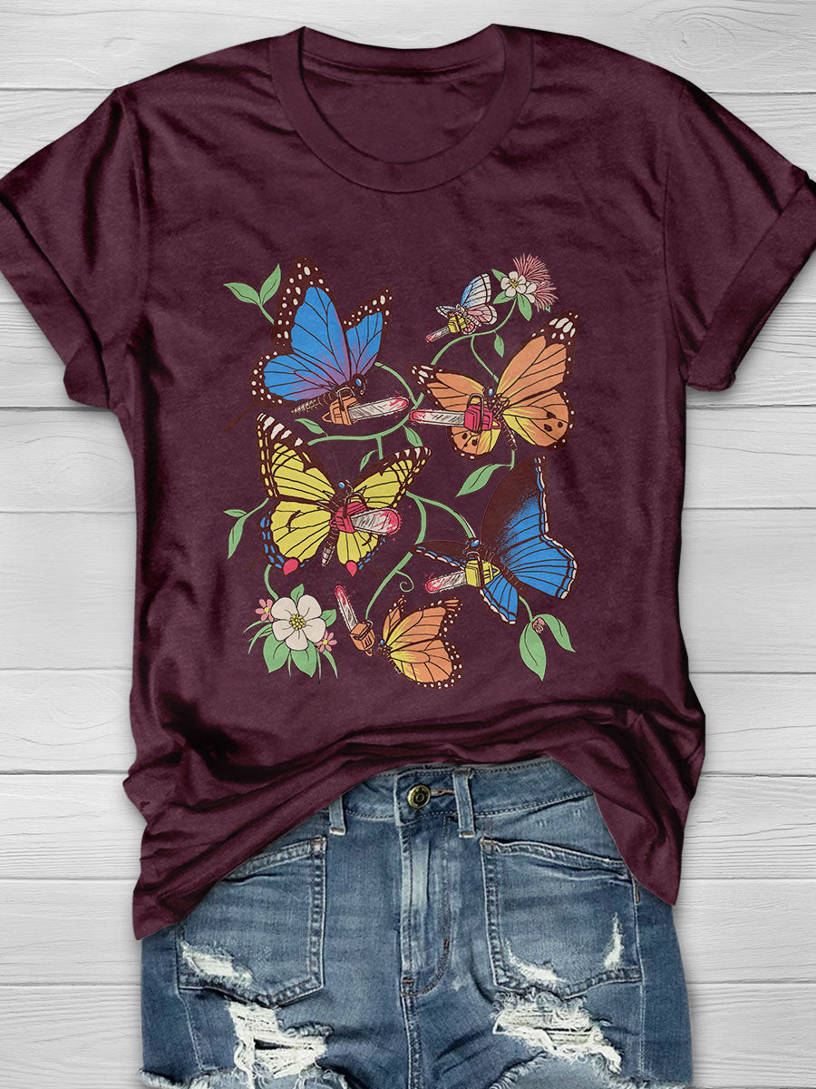 Field Guide To Chaos Print Short Sleeve T-shirt