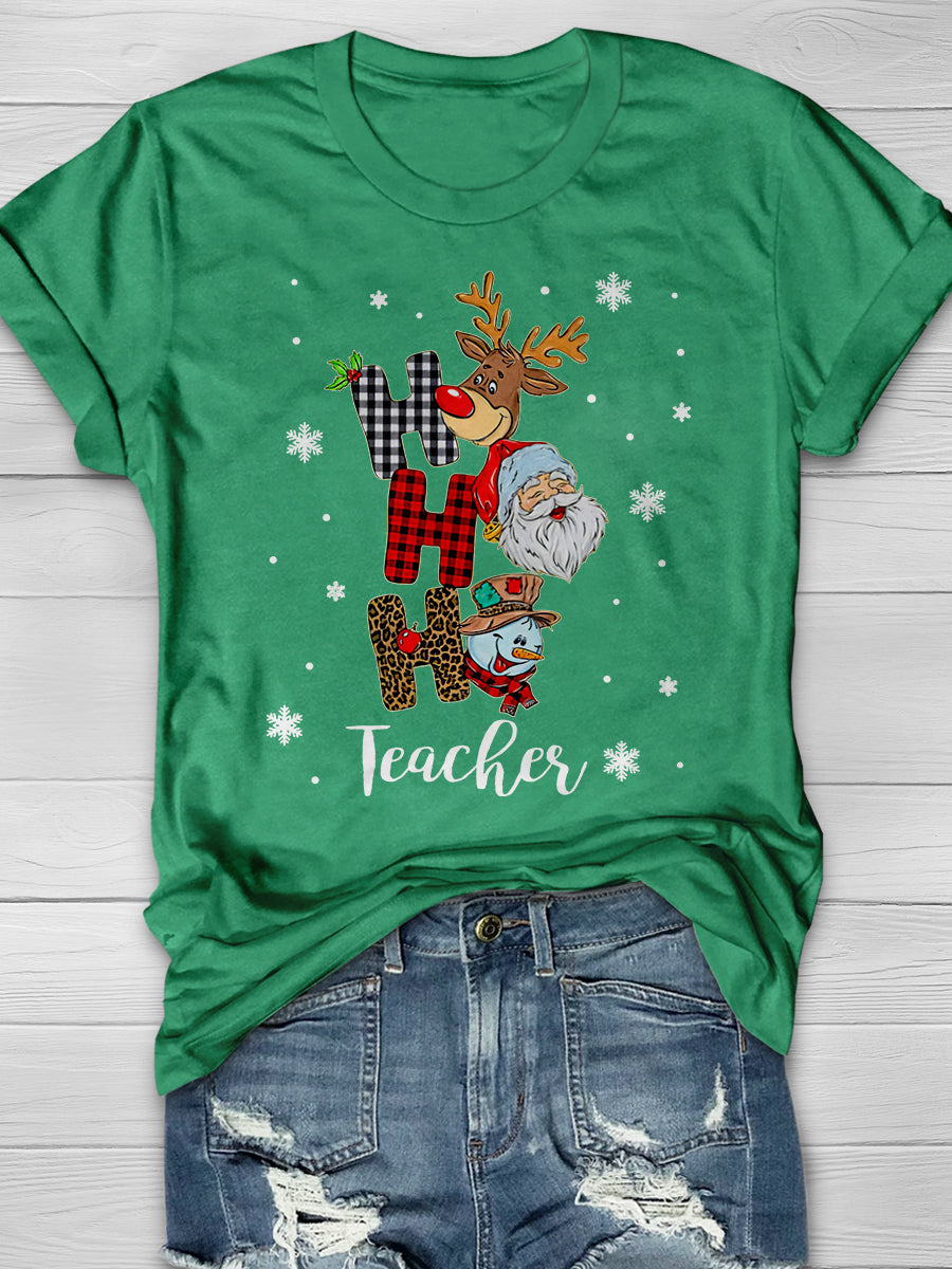 Teacher Print Graphic T-shirts