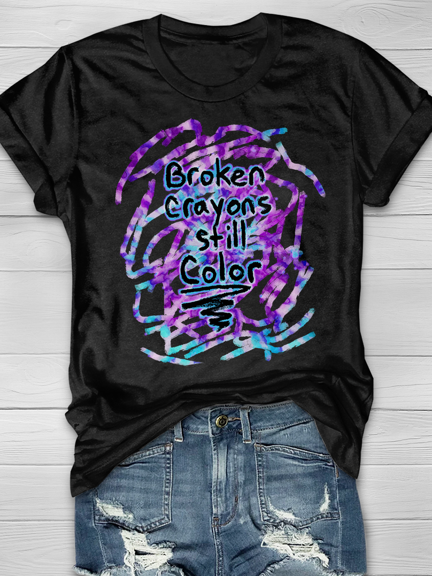 BROKEN CRAYONS STILL COLOR Graphic T-shirt
