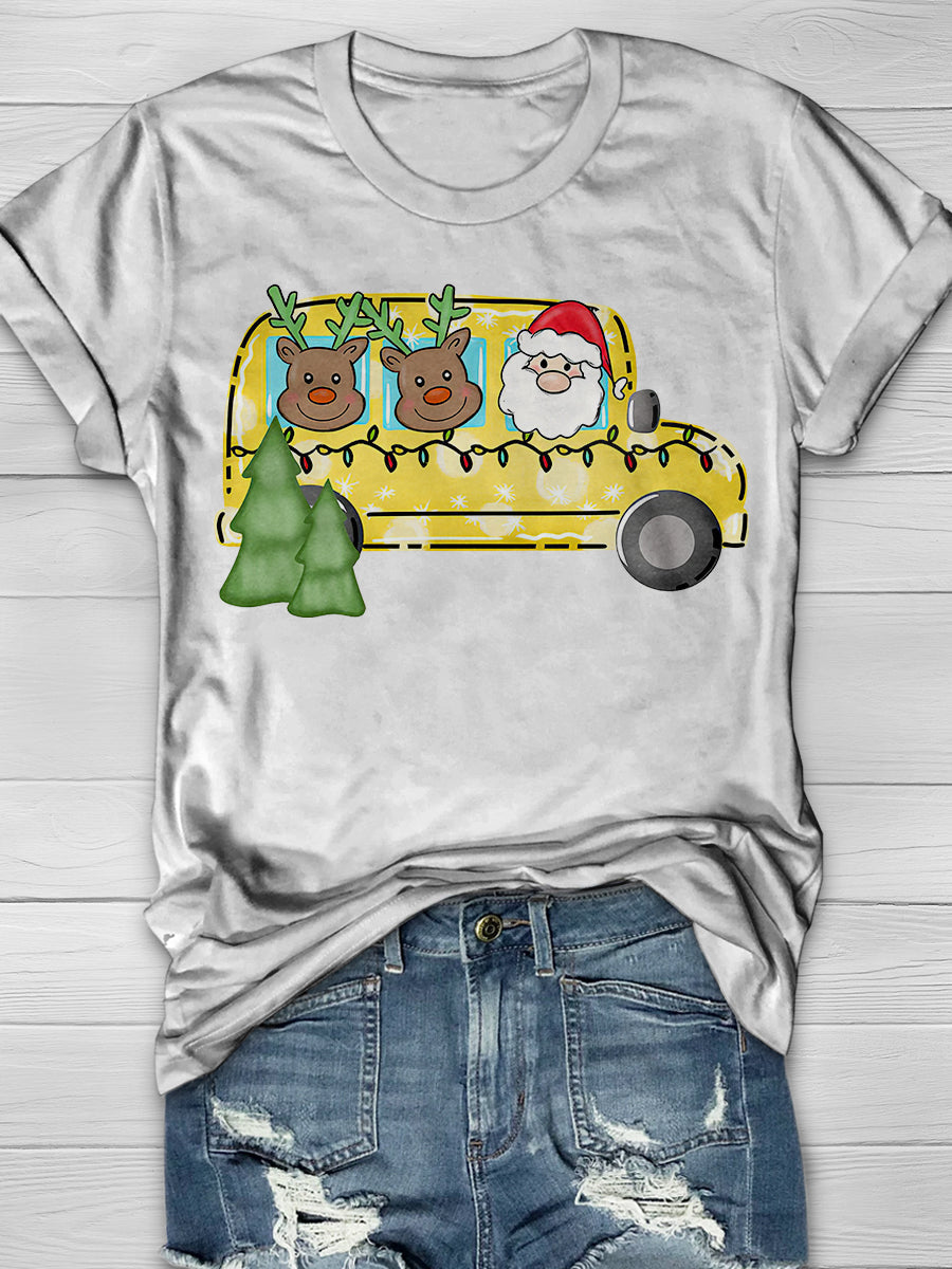 Christmas Teacher Print Graphic T-shirts