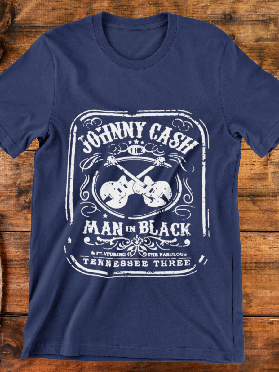Johnny Cash Man Back Graphic T-shirt