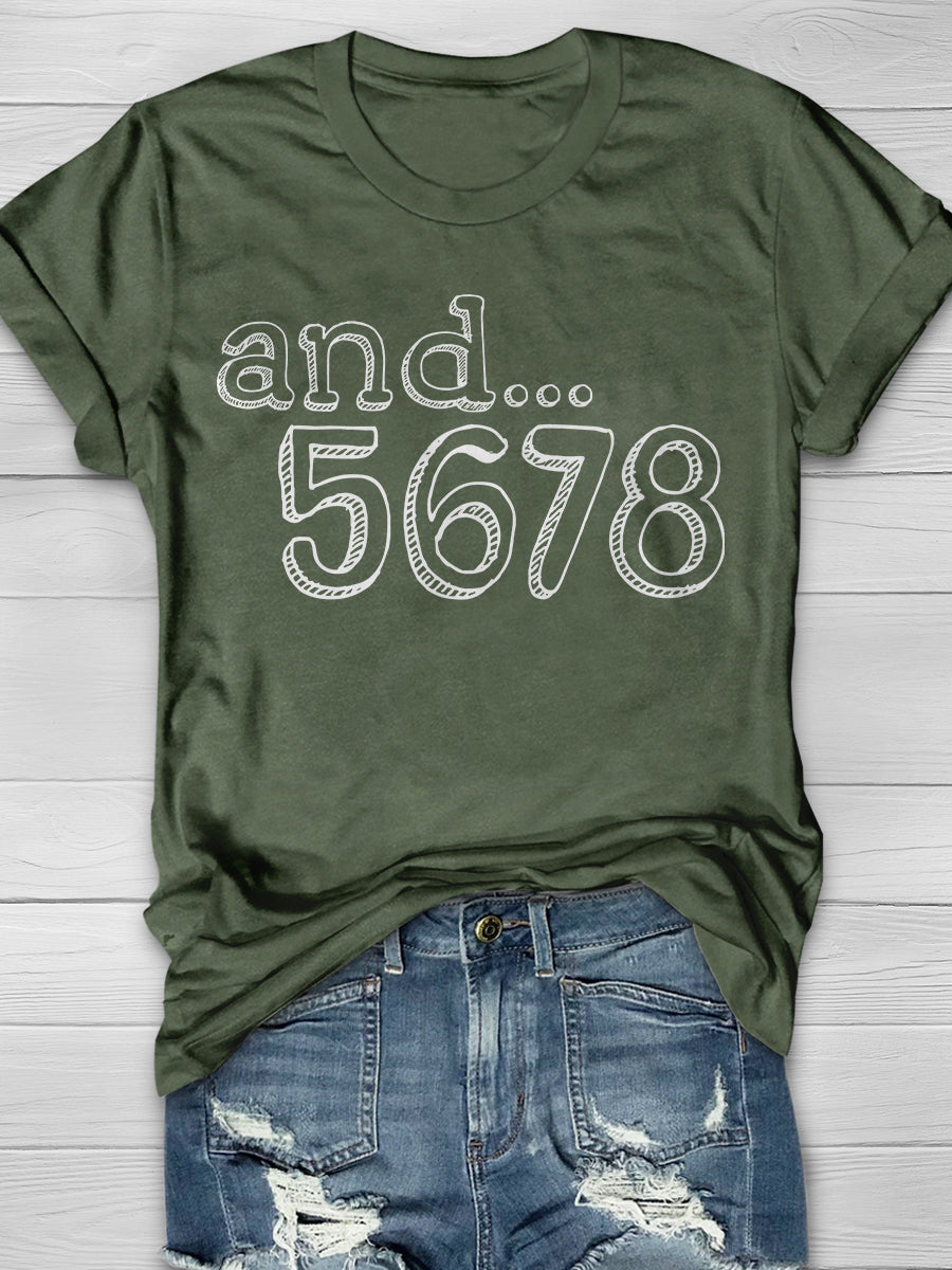 And... 5678 Print Graphic T-shirts