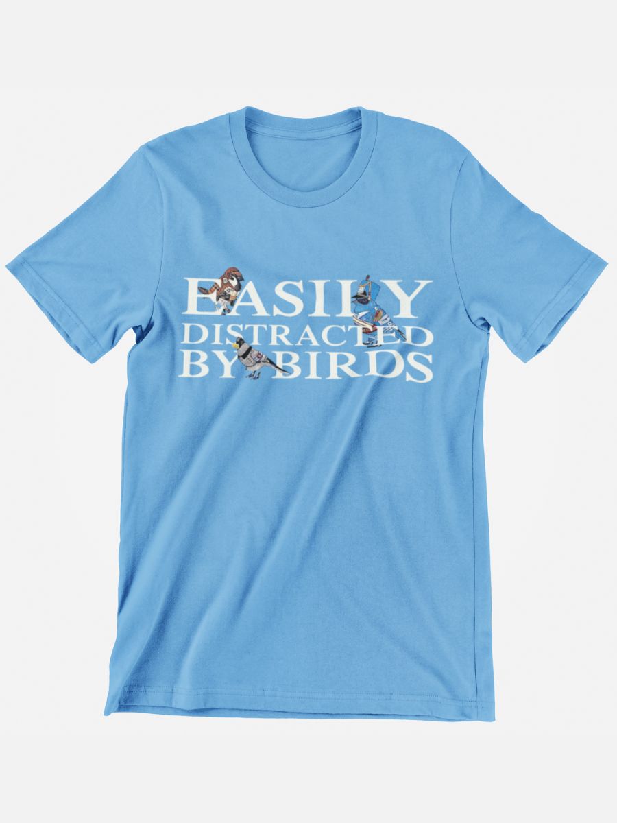 Bird Watching Easily Distracted By Birds Graphic T-shirt