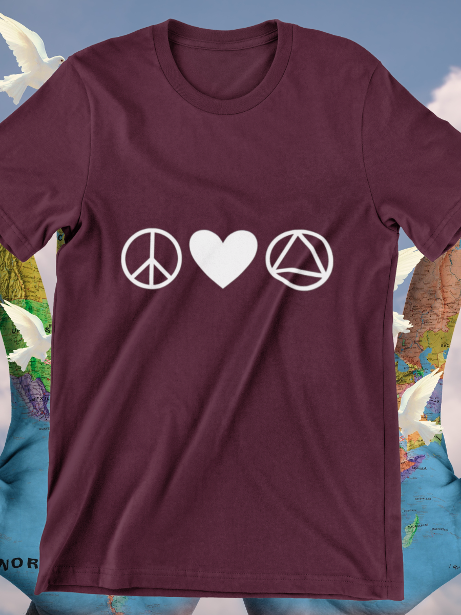 Peace Love AA Graphic T-shirts