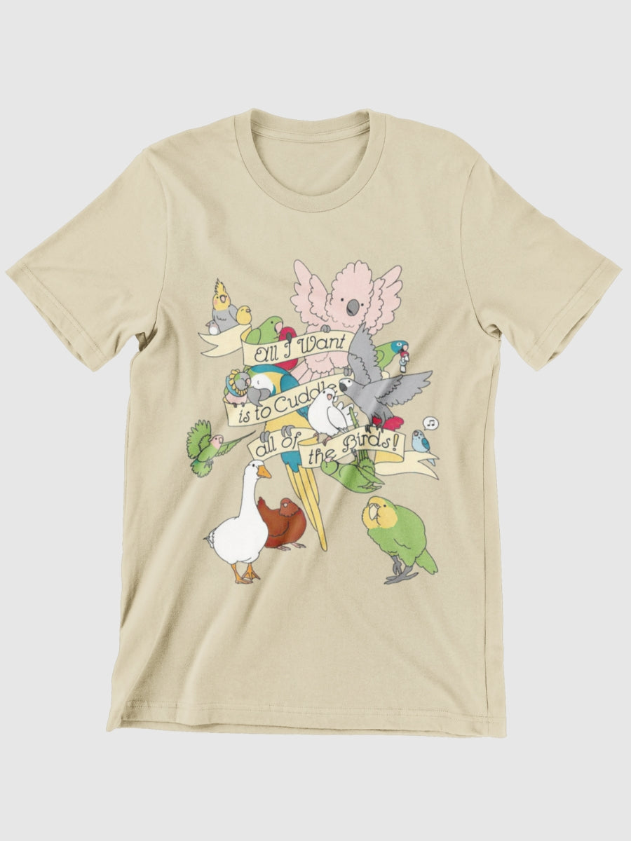 Cuddle All The Birds Graphic T-shirt